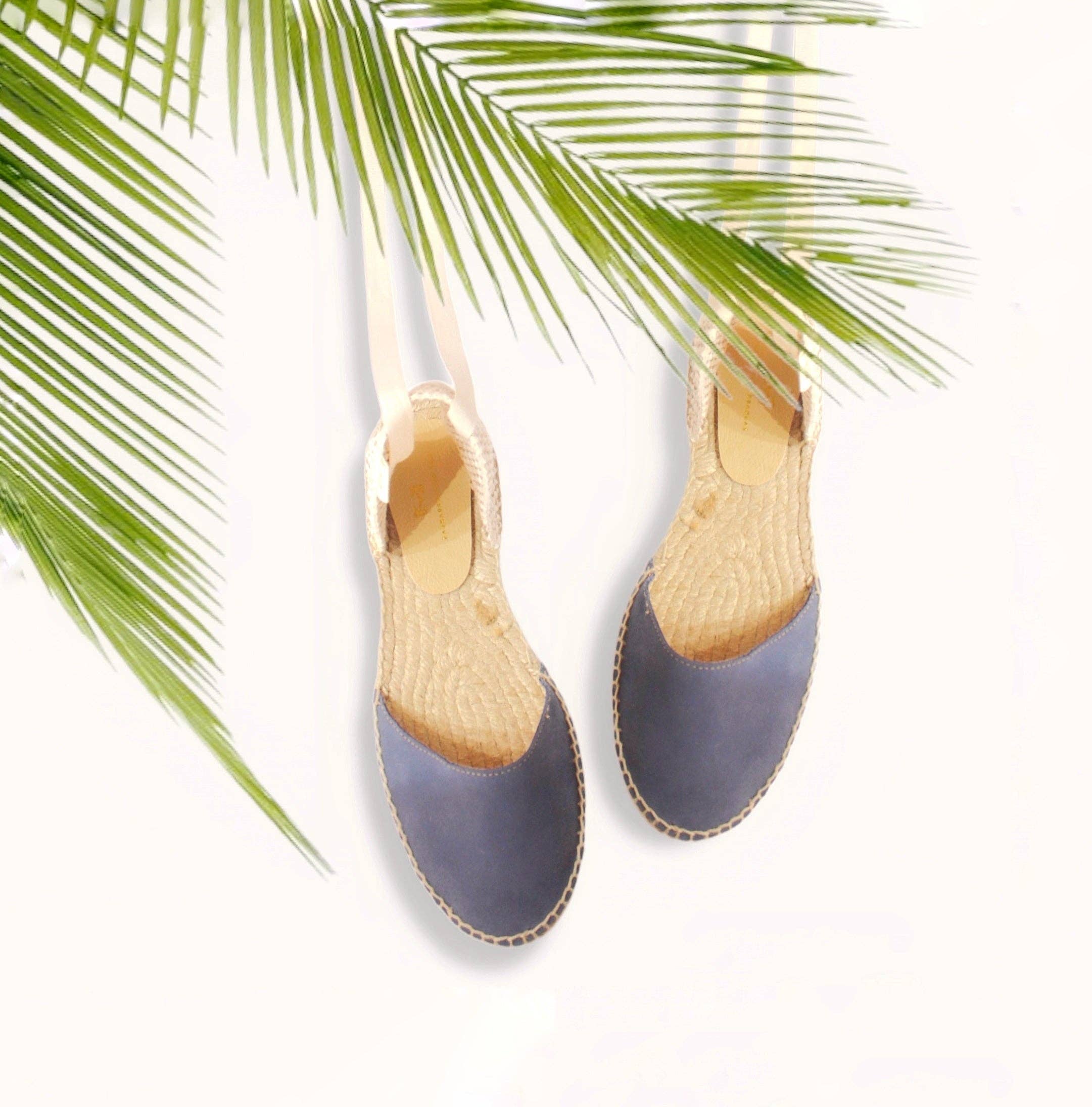 Las Mediterraneas - Wholesale Sandals - Women's - Flat suede espadrilles for women - Size 35 to 454