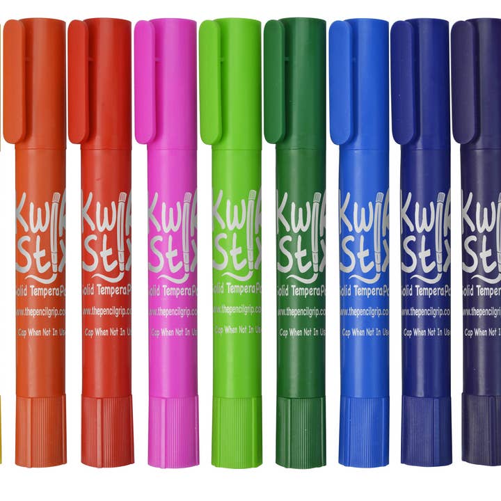 TPG Creations / The Pencil Grip - Wholesale Paint Set - ThinStix Tempera Paint - 12 Thin Classic Colors TPG-6087