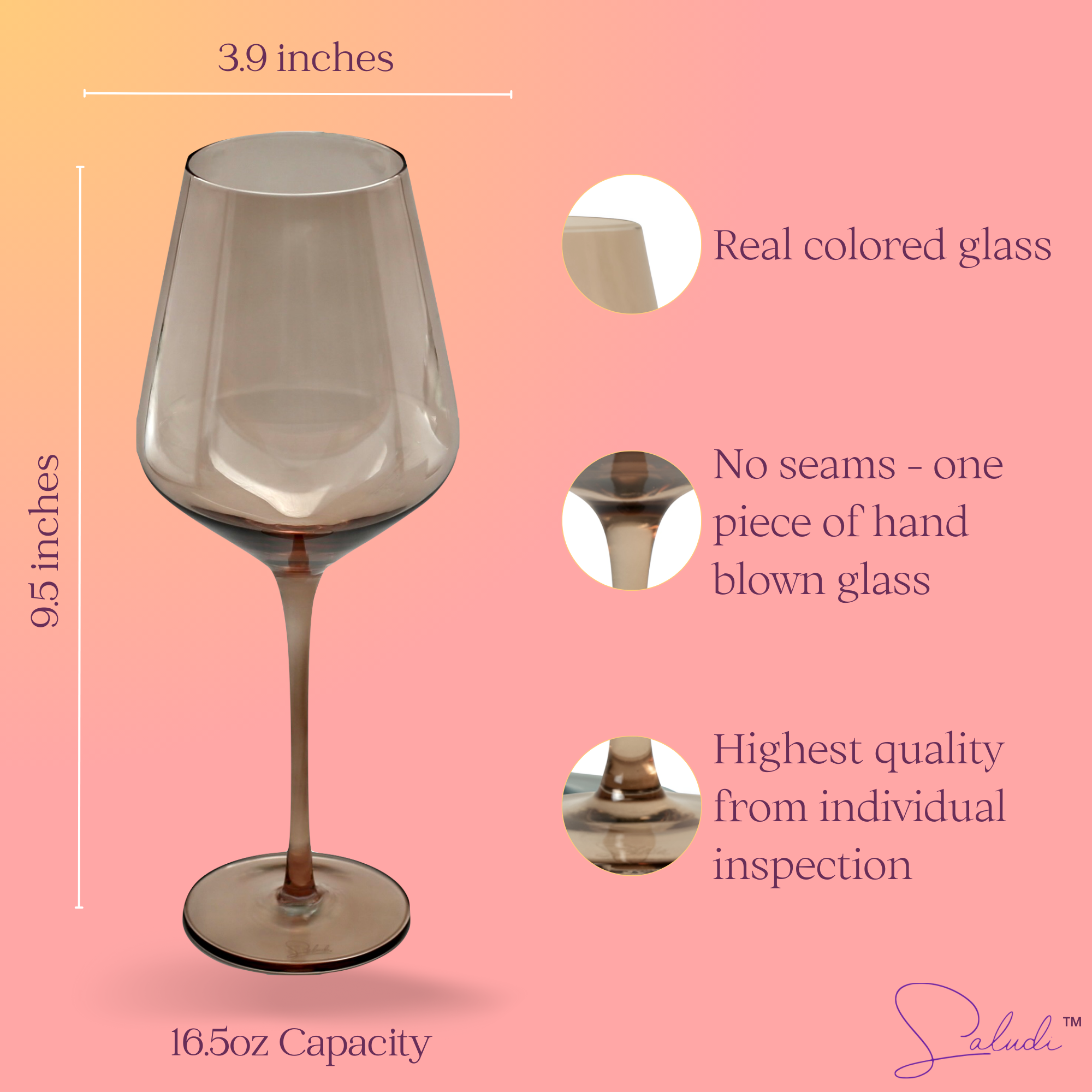 Saludi Glassware – wholesale Vinglas – Flerfärgade vinglas11