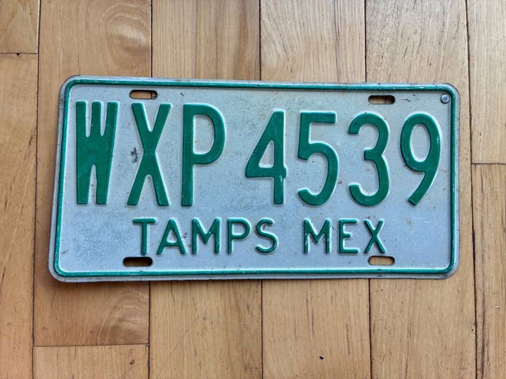 Matrícula de Tamaulipas México 1973 para venta al por mayor de RusticPlates