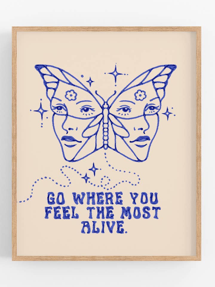 Feel Alive Print for wholesale by Kira Cyan