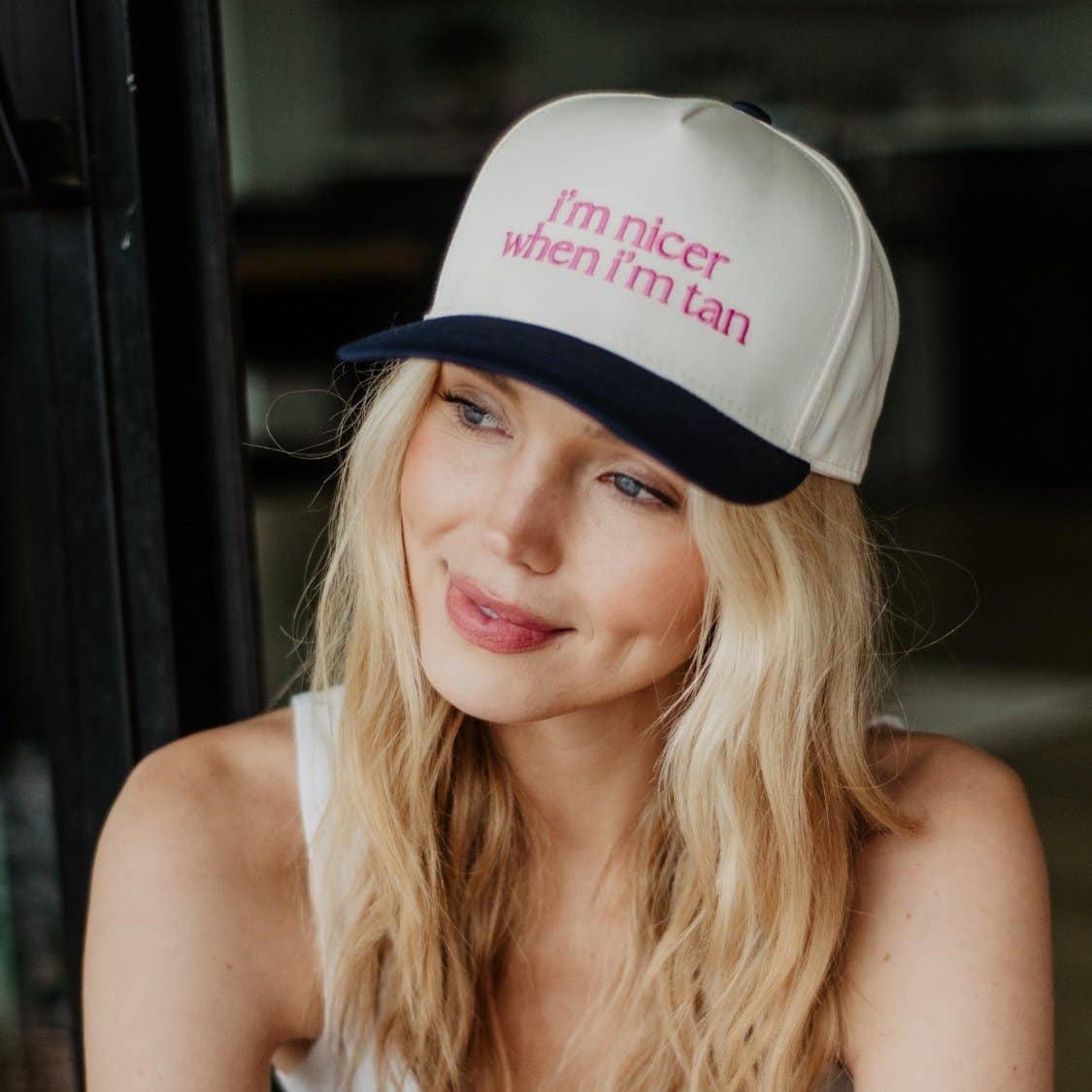 Katydid – Engroshandel Trucker hat - Dame – Jeg er pænere, når jeg er solbrun, tofarvede vintage hatte13