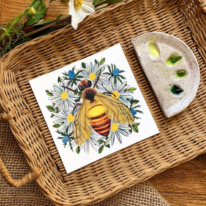 Candace Fincher – Großhandel Kunstdruck – Heimdeko mit Honigbienen-Aufdruck oder Hummel, Geschenk für Imker, Seehaus-Dekoration5