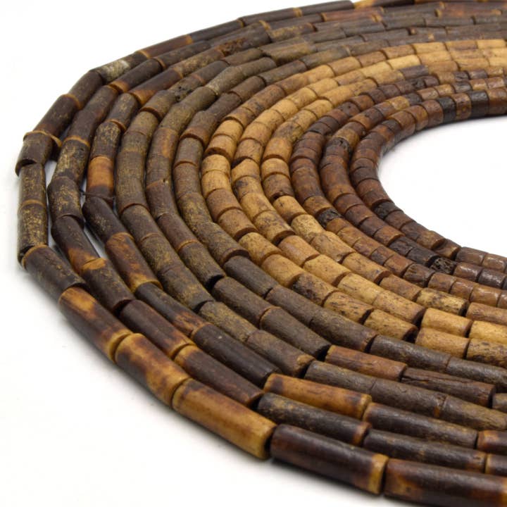 Only Beads - Wholesale Beads - Hair Pipe Bone Beads | Ox Bone Straight Tube Beads | 3mm 6mm 9mm 12mm