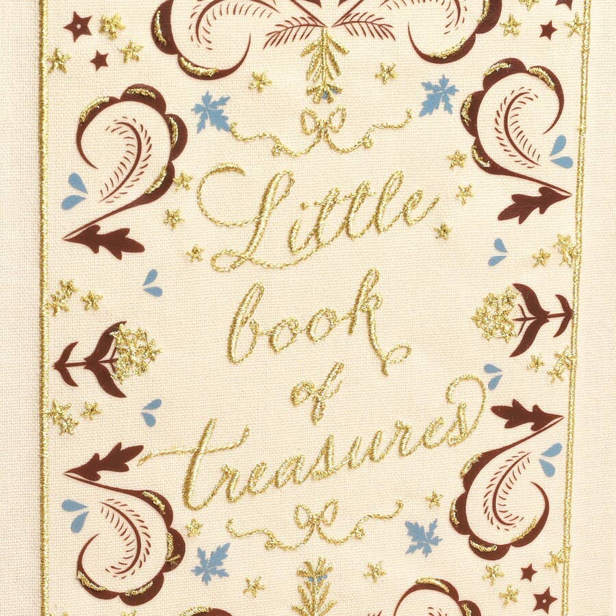 Lisa Angel – wholesale Jewellery box/organiser – Cream Little Book of Treasures Linen Jewellery Box2