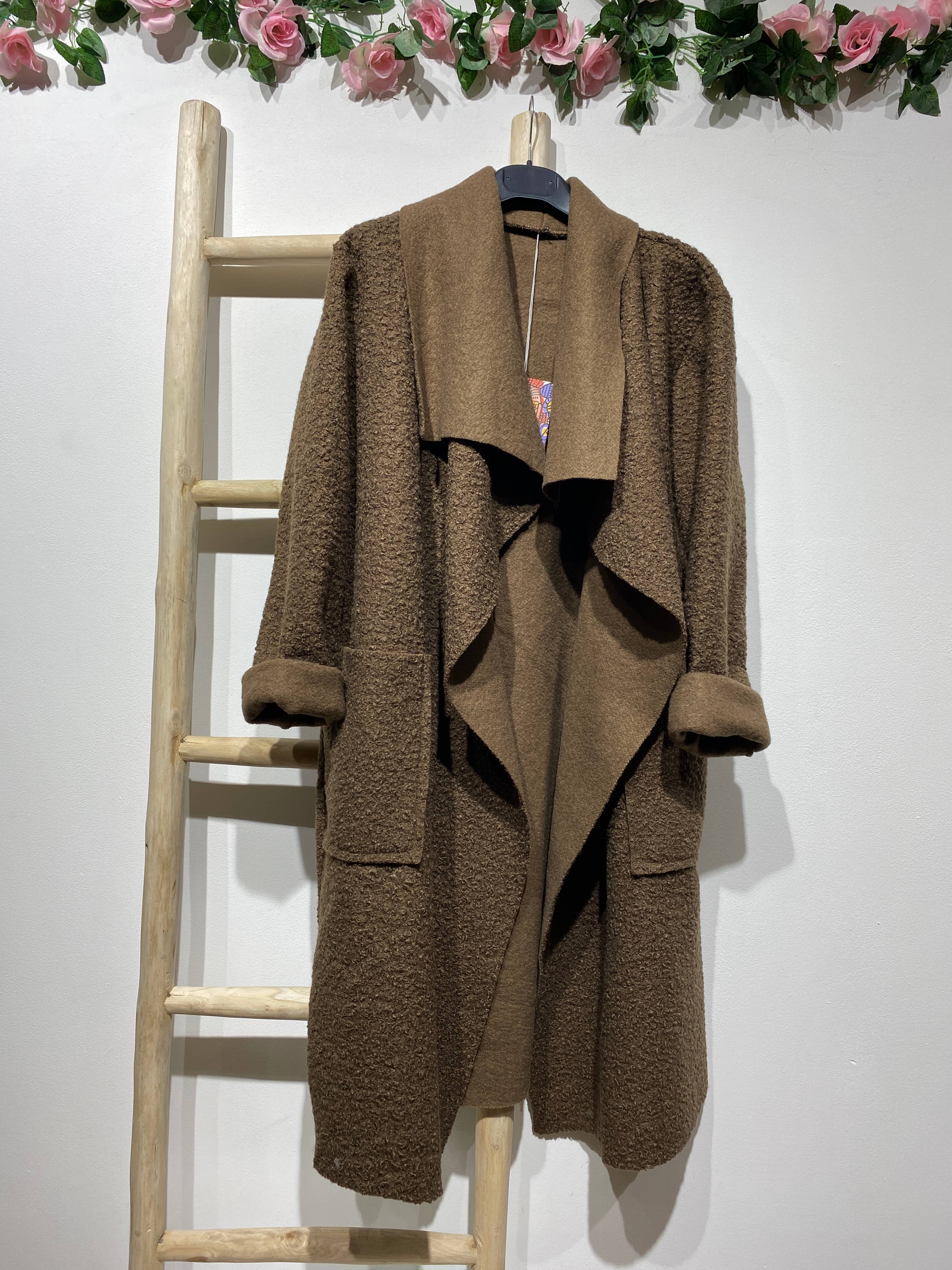 LINEN & COTTON HOUSE - Vente Manteau – femme - VESTE BOUCLETTE MATIERE RESPONSABLE + SIZE  35122 14