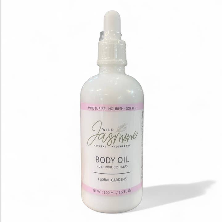 Floral Gardens Body Oil for wholesale by Wild Jasmine Natural Apothecary