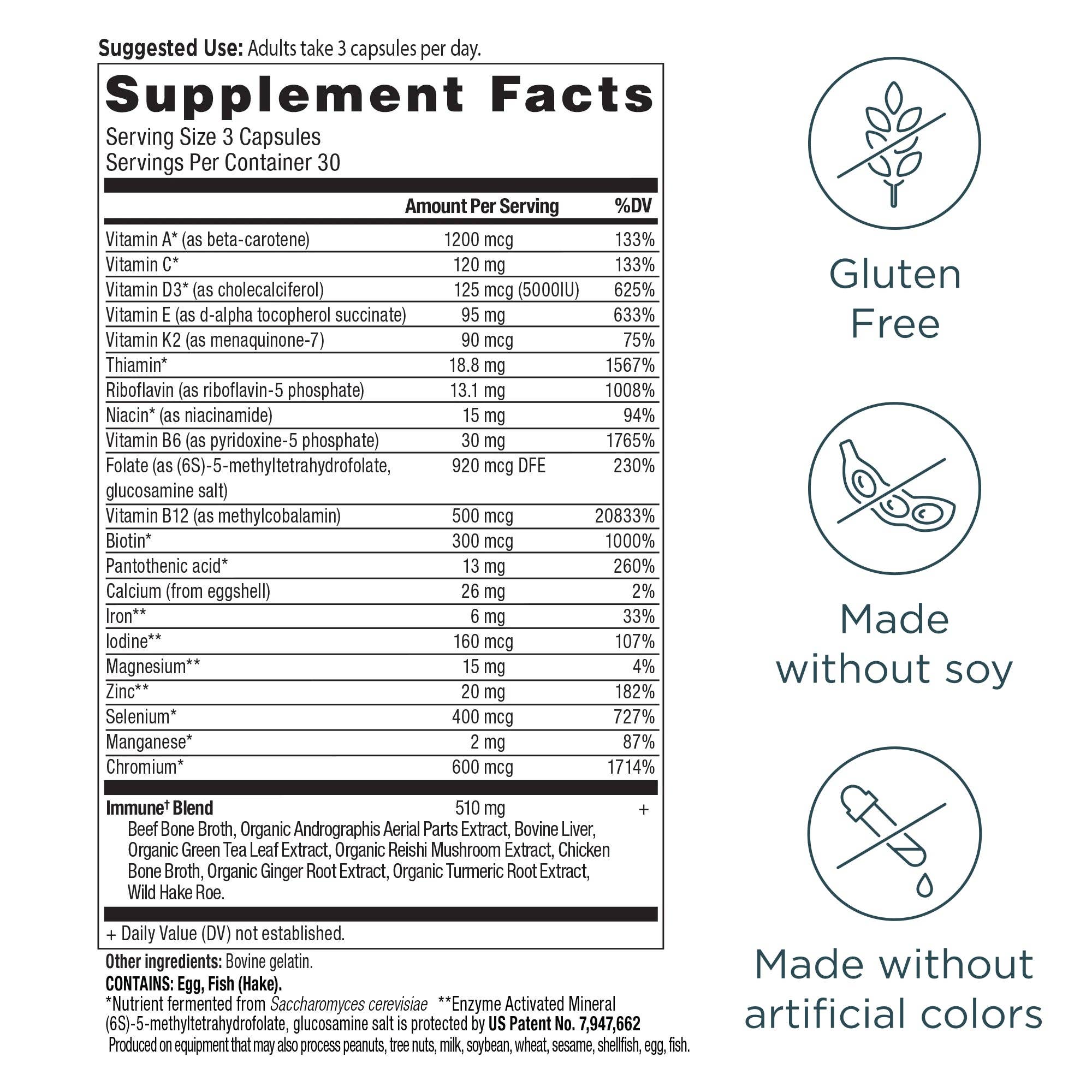 Black Ancient Multivitamin Immune | Capsules (90 Capsules) for wholesale on Faire1