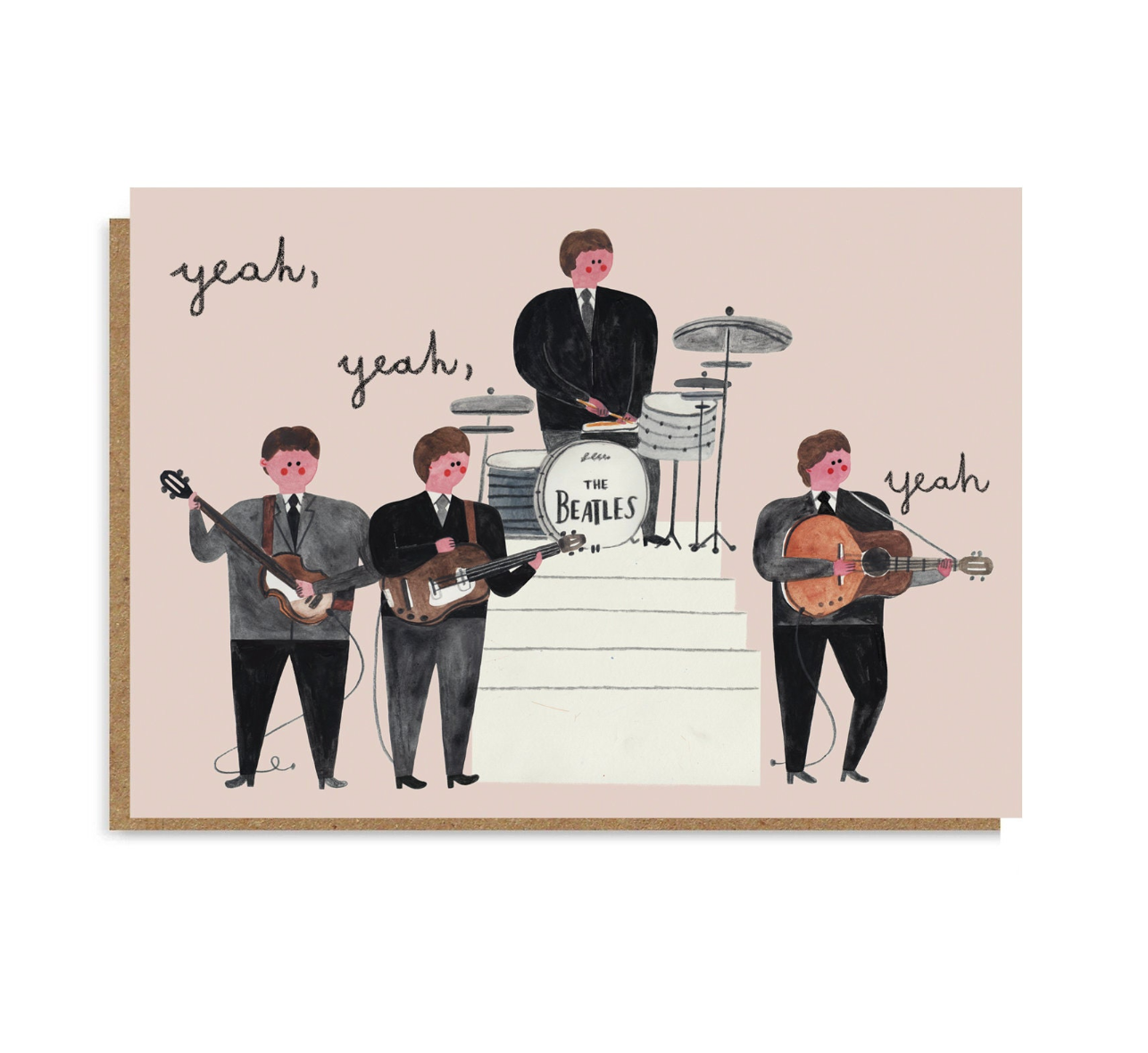 Daria Solak Illustrations - Wholesale Everyday Greeting Card - THE BEATLES card 2