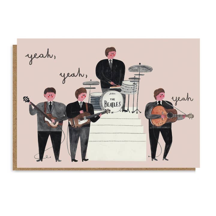 Daria Solak Illustrations - Wholesale Everyday Greeting Card - THE BEATLES card 2