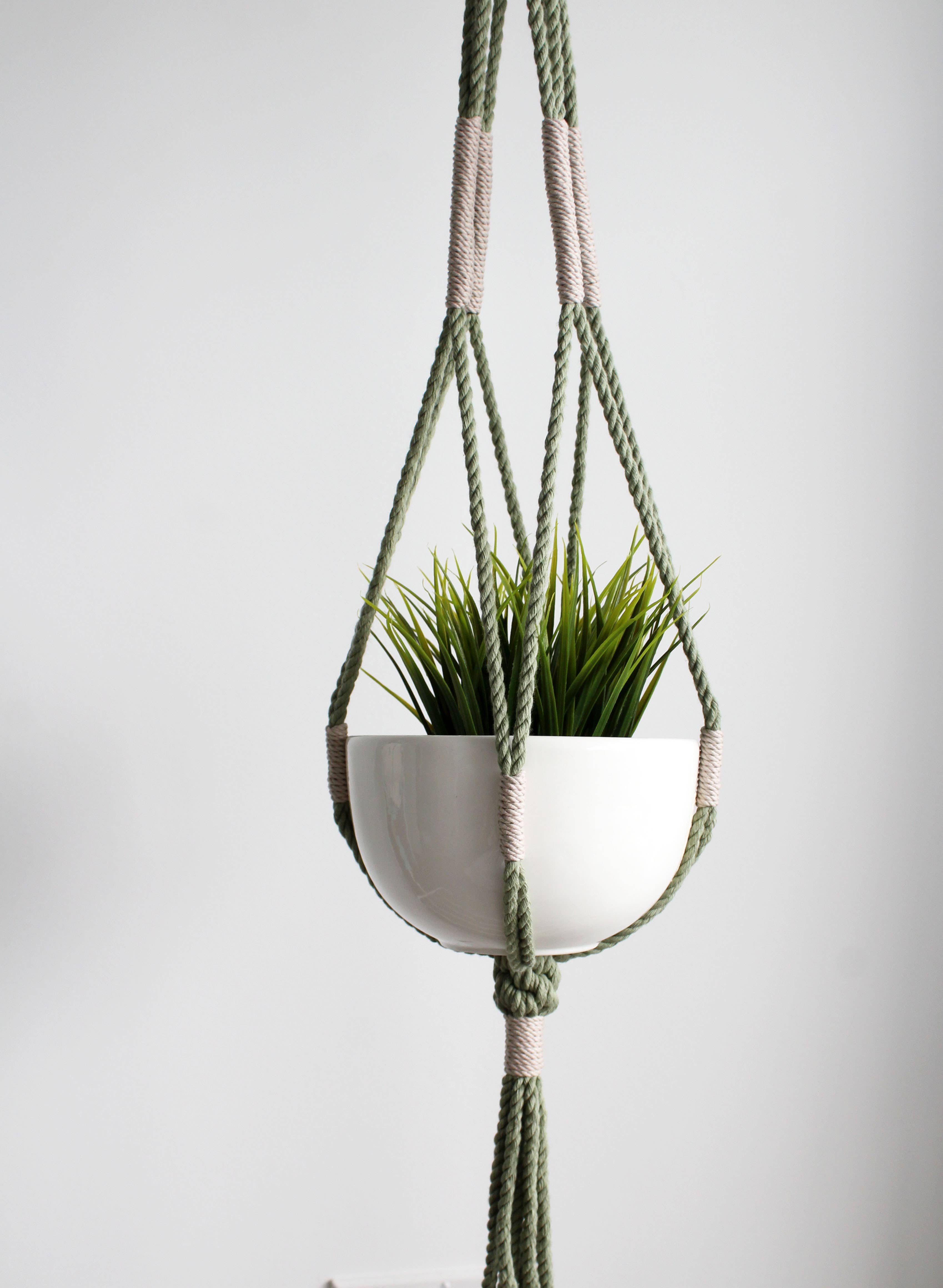 Freefille Market - Wholesale Hanging Planter - Macrame Plant Hanger, Hanging Planter, Sage0