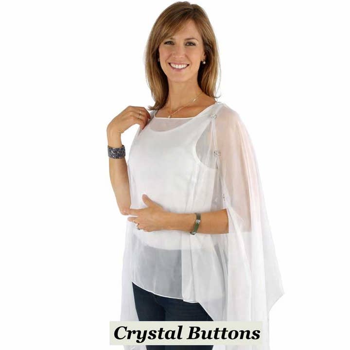 The Magic Scarf Company - Vendita all'ingrosso Poncho - Donna - Poncho/Cappa setosa con sei bottoni39