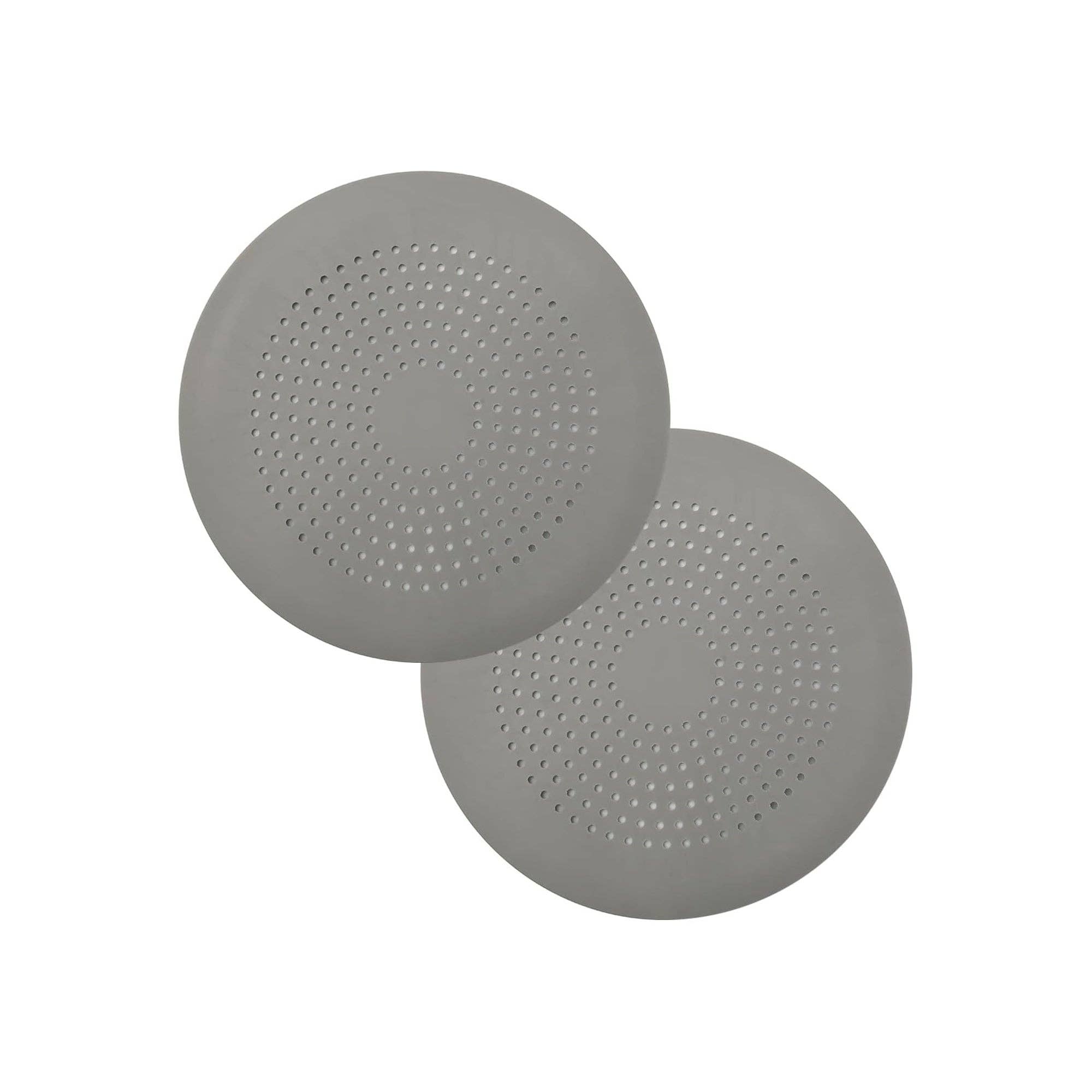 Vigor Path - Wholesale Sink Strainer/Stopper - Hair Catcher Round Silicone Hair Stopper with Suction Cup - Pack of 2 (Grey)1