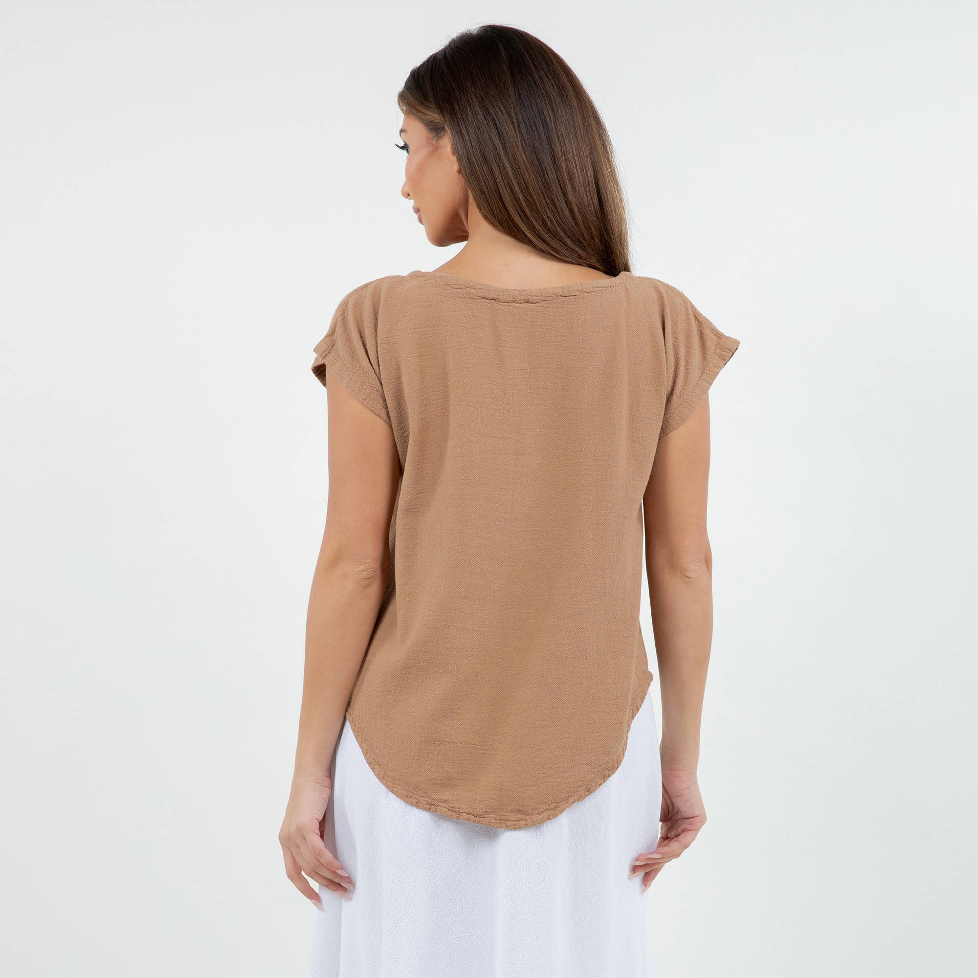 Cottonways – Großhandel Bluse – Damen – Meagan Top aus 100% — perfekte Mullgarmgarnitur aus Baumwolle3