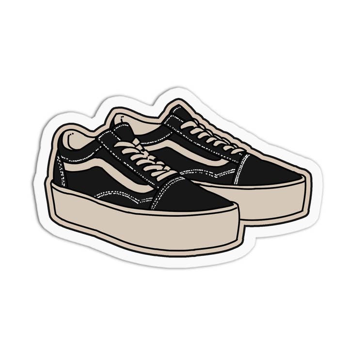 Adesivo impermeabile in vinile testurizzato con scarpe da skateboard per la vendita all'ingrosso da parte di Girls Printing House