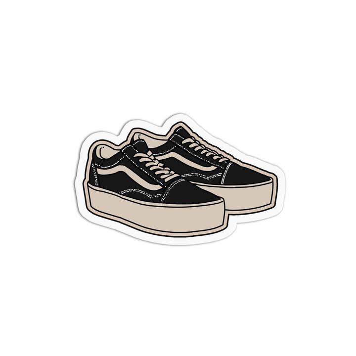 Skateboard Skater's Shoes Textured Vinyl Waterproof Sticker for wholesale by Girls Printing House