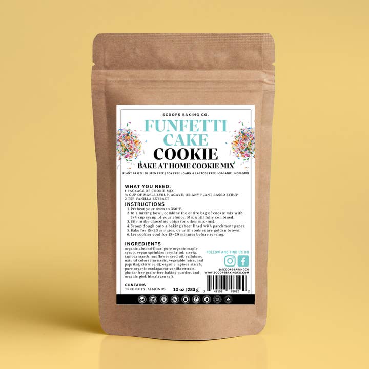 Bake At Home: Funfetti Cake Cookie Mix for wholesale by Scoops Baking Co.