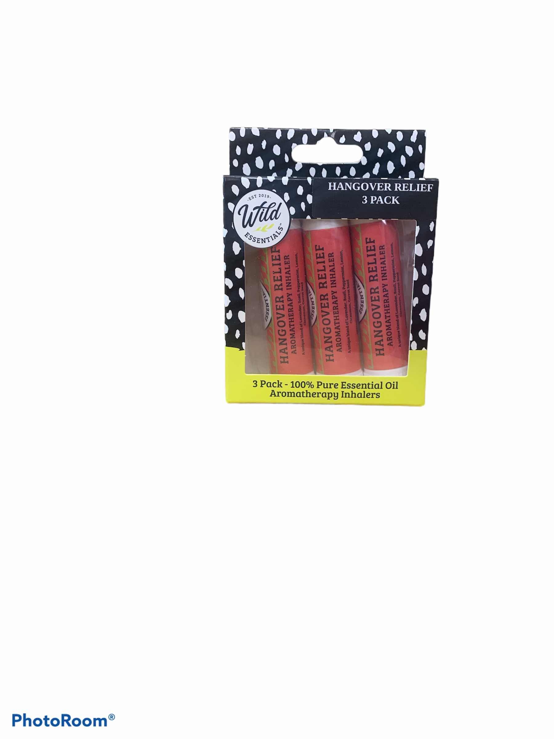 Wild Essentials - Vente Inhalateurs d'aromathérapie - Inhalateurs d'aromathérapie « Hangover Relief » avec huiles essentielles2