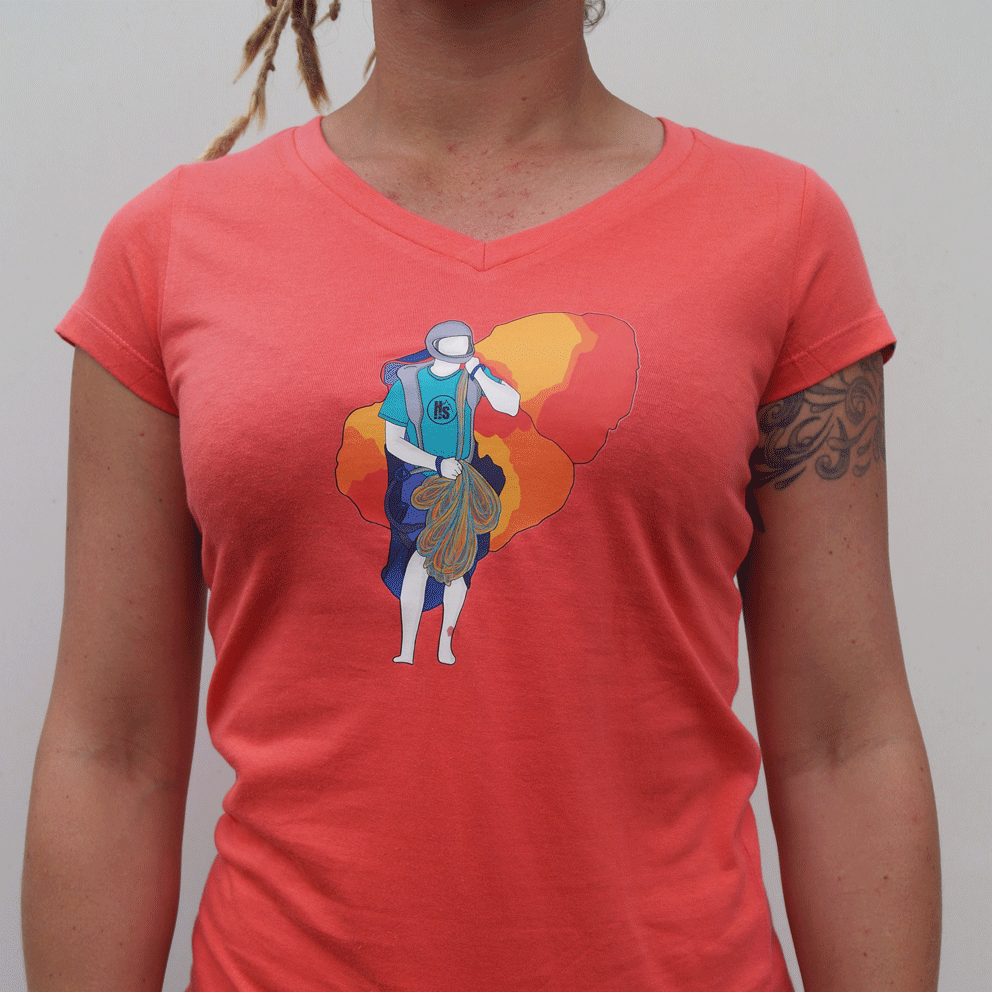 Hot Savoie 74 - Wholesale Screen Printed T-Shirt - Women's - Women's T-shirt - Paragliding6