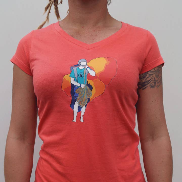 T-shirt da donna - Parapendio per la vendita all'ingrosso da parte di Hot Savoie 74