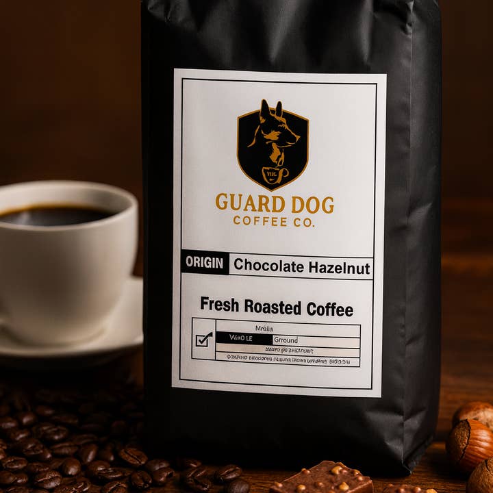 Chocolate Hazelnut for wholesale by Guard Dog Coffee