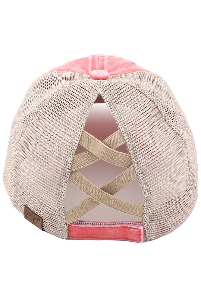 Hana - Wholesale Paardenstaartpet - Dames - C.C BEE HAPPY Patch noodlijdende vintage ponypet11