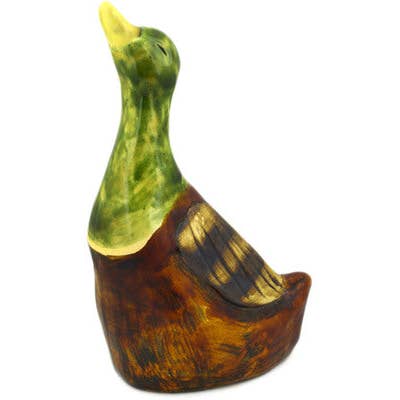 Duck Figurine 13" Nature Theme for wholesale by Polmedia Polish Pottery