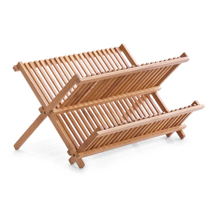 Dish drying rack, bamboo for wholesale by Zeller Present