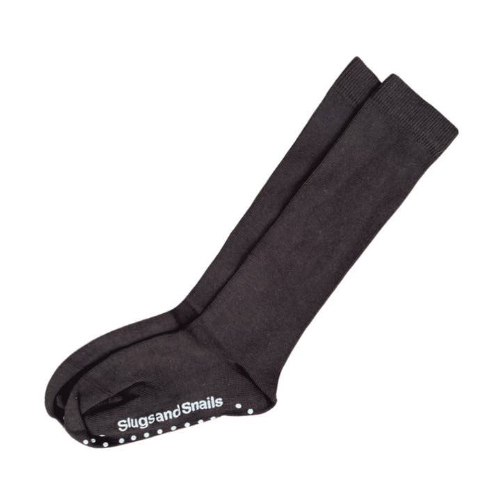 Slugs & Snails - Wholesale Socks - Kids - Block Colour Knee Socks - Earth Tones - Charcoal0