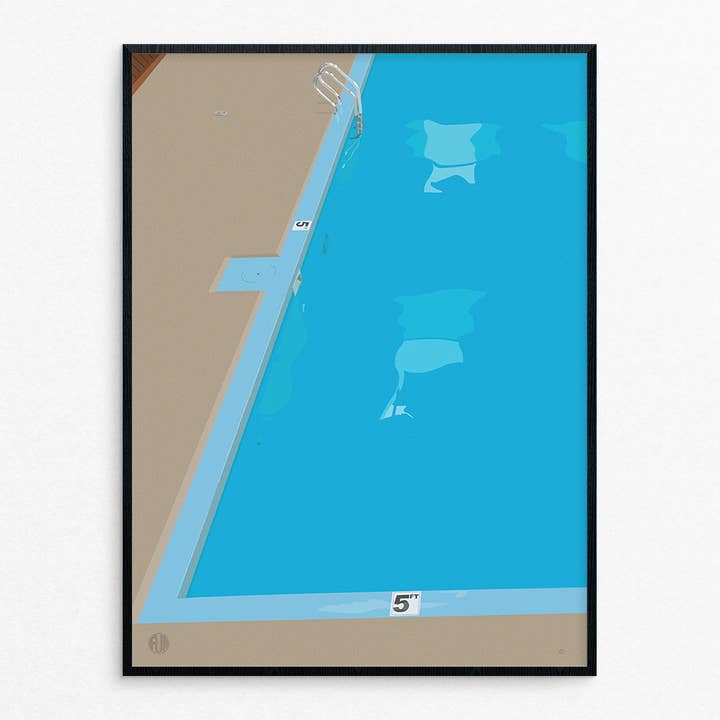 Swimming Pool print for wholesale by Tim Kapustka