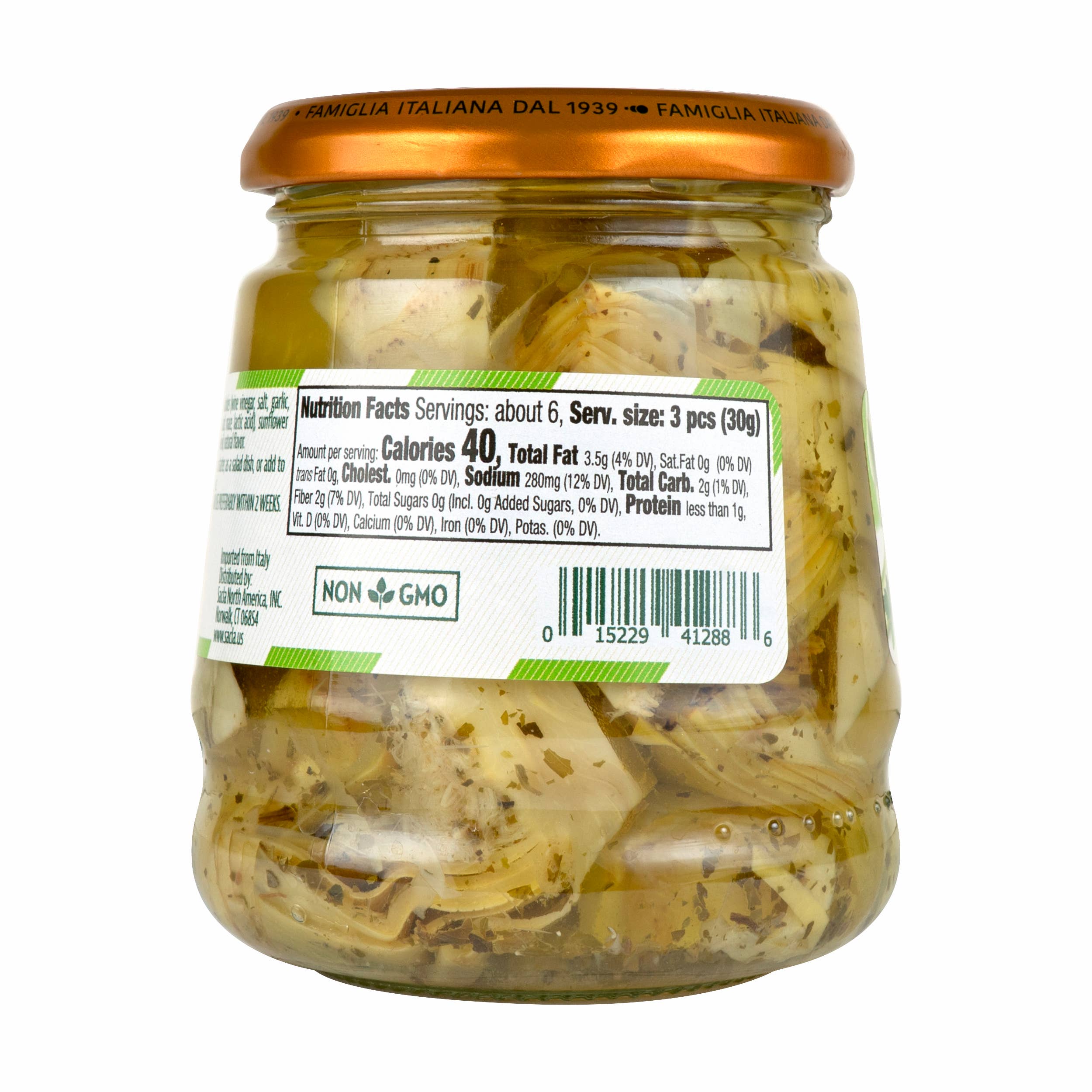 Sacla - Wholesale Canned Vegetables - Sacla Italy Artichoke Hearts in Oil 6x10oz Imported Italian1