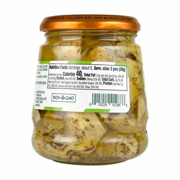 Sacla - Wholesale Canned Vegetables - Sacla Italy Artichoke Hearts in Oil 6x10oz Imported Italian1