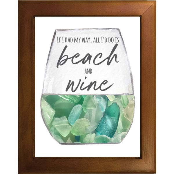 Sea Glass Tile Trivet - Beach & Wine for wholesale by B McVan Designs
