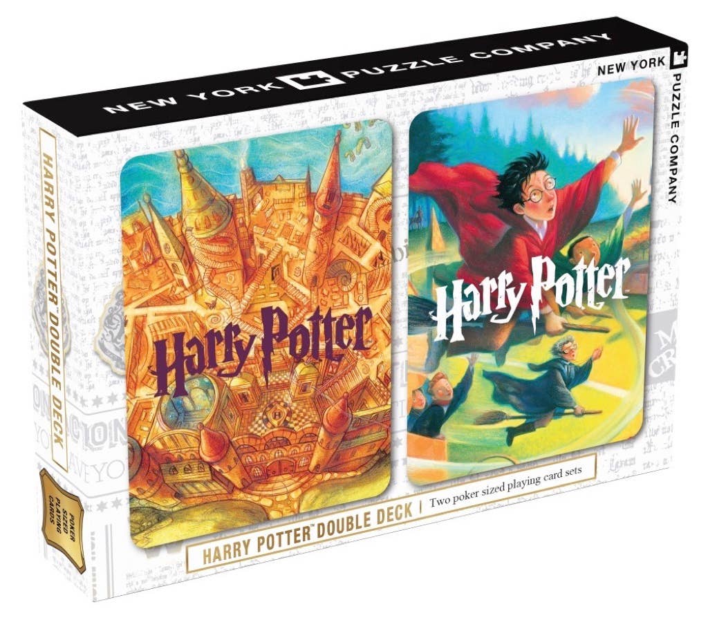 New York Puzzle Company - Wholesale Playing Cards - Harry Potter Double Deck Playing Cards 2 Standard Decks1