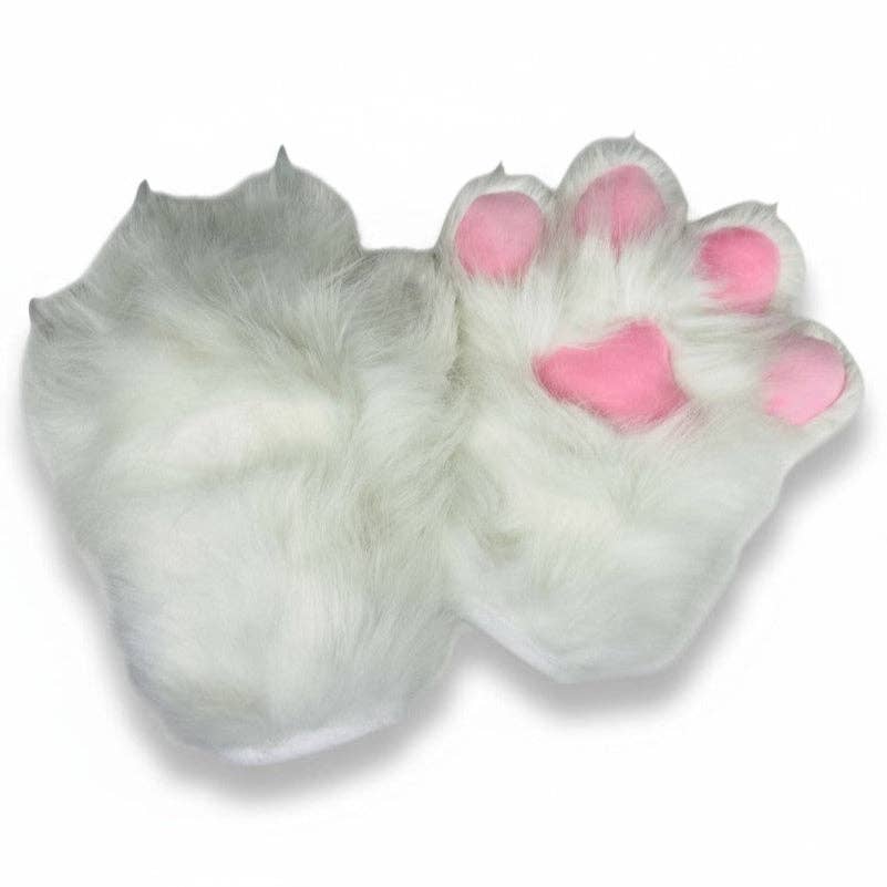 ASSORTI Kunstbont Kattenpoten Pluizige Handschoenen Dierenwanten GE5829-1 (12PAR) voor groothandel op Faire20
