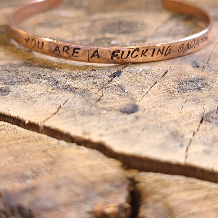 Silver Lining Studio – wholesale Cuff bracelet – Gold Stackable Bangle Bracelet in Copper or Brass