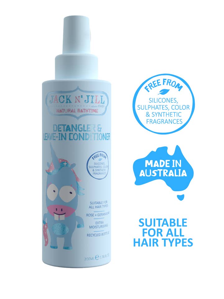 Jack N' Jill Detangler & Leave-in Conditioner - Natural 200m for wholesale by Jack N' Jill Kids & NFco
