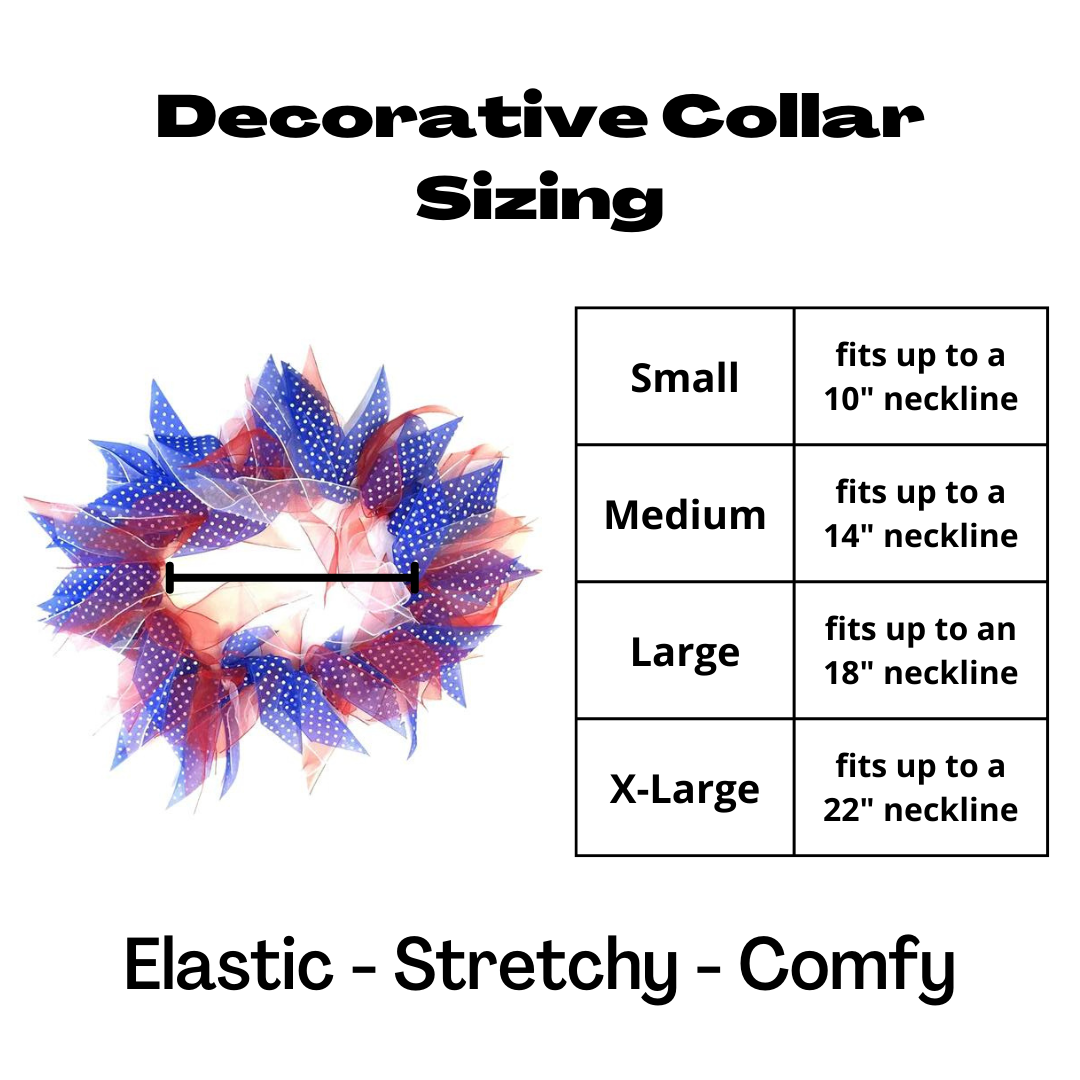 Midlee Designs - Wholesale Pet Collar - Dog - Midlee Patriotic Dots 4th of July Decorative Dog Collar6