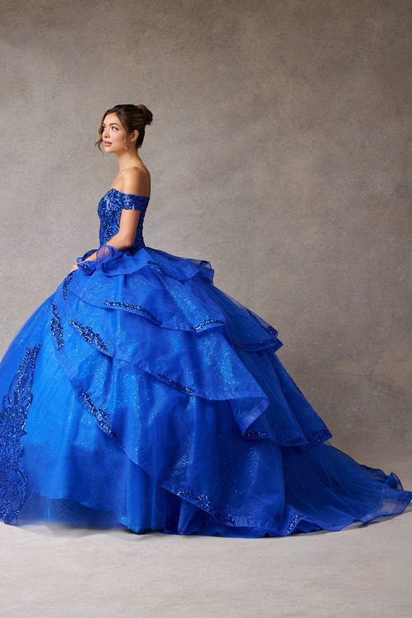 Babyfox Apparel - Wholesale Gown - Women's - Off Shoulder Sweetheart Embellished Quinceanera Ball Gown2