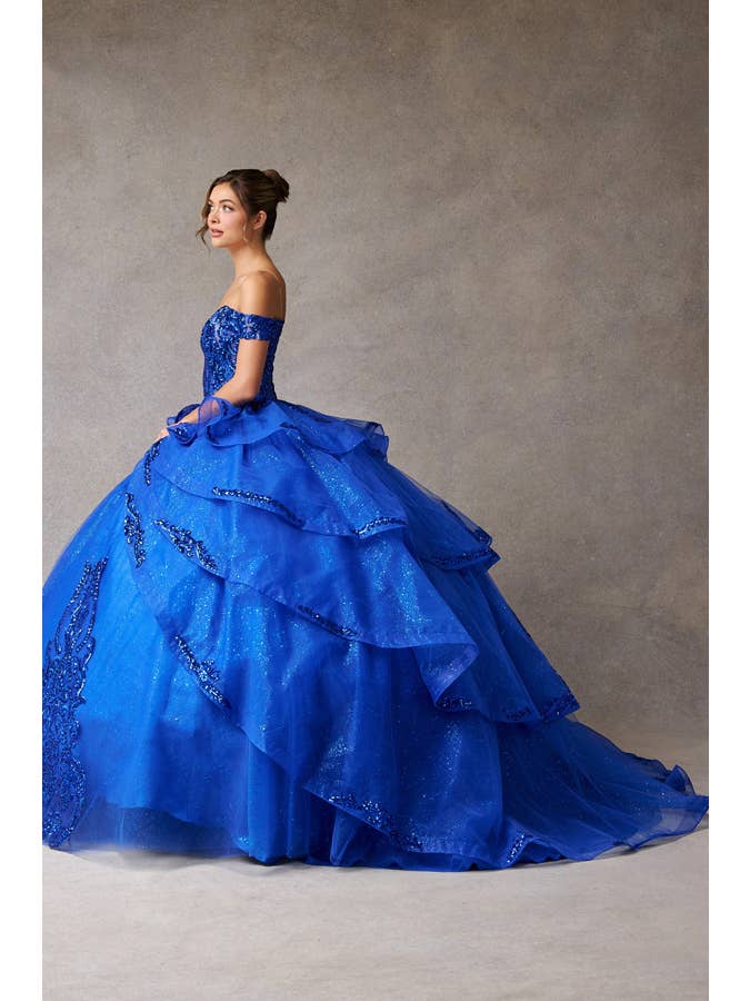 Babyfox Apparel - Wholesale Gown - Women's - Off Shoulder Sweetheart Embellished Quinceanera Ball Gown2
