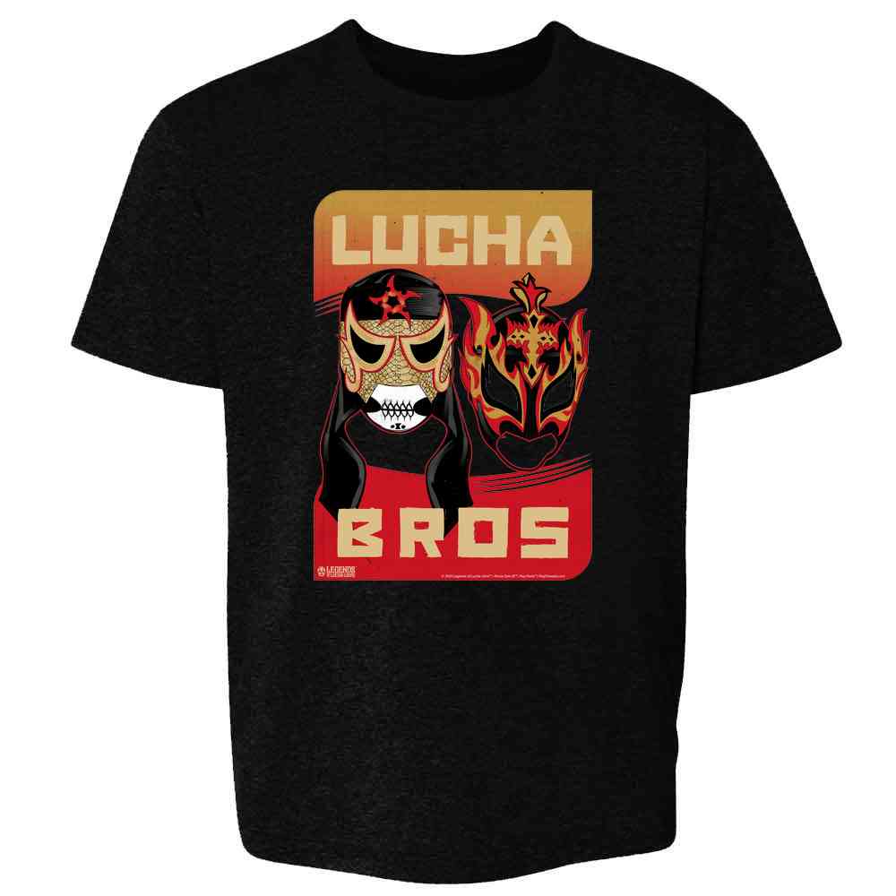Pop Threads - Vente T-shirt sérigraphié – enfant - Masques Lucha Bros Penta Zero M Fenix Lucha Libre Enfants9