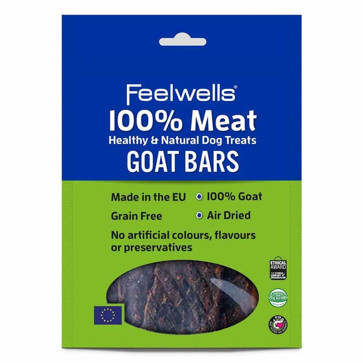 Feelwells – wholesale Pet treats – Dog – Feelwells 100% Meat Goat Bars 100g