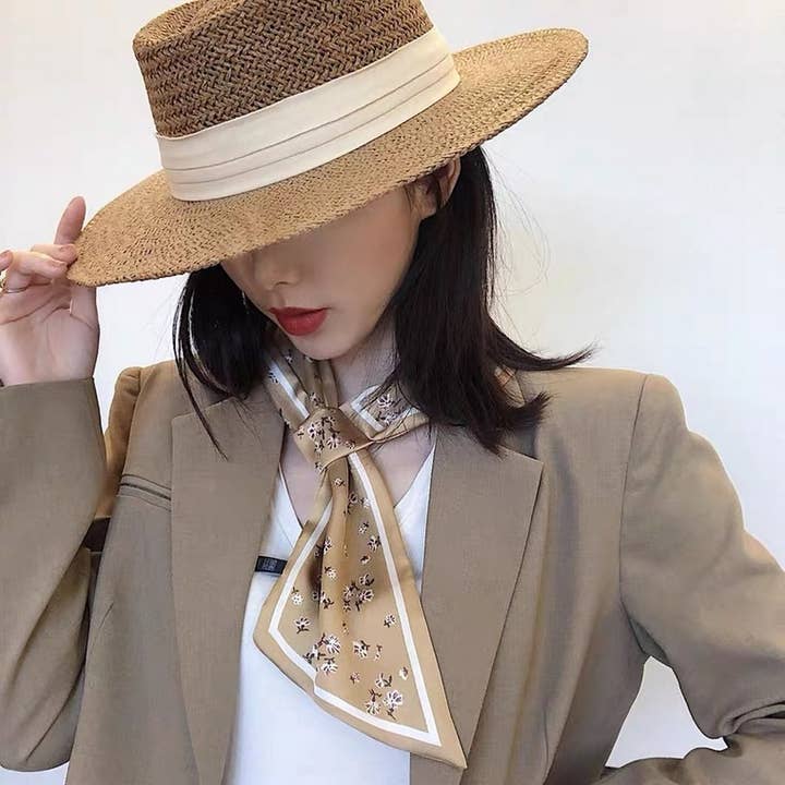 ACCITY - Wholesale Straw Hat - Women's - BEACH VACATION SUN FEDORA STRAW HATS FOR WOMEN_CWAH115116