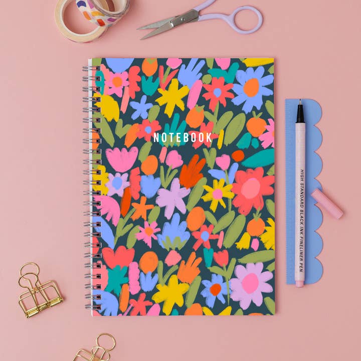 Floral Notebook with bible verses for wholesale by Ali Marriott