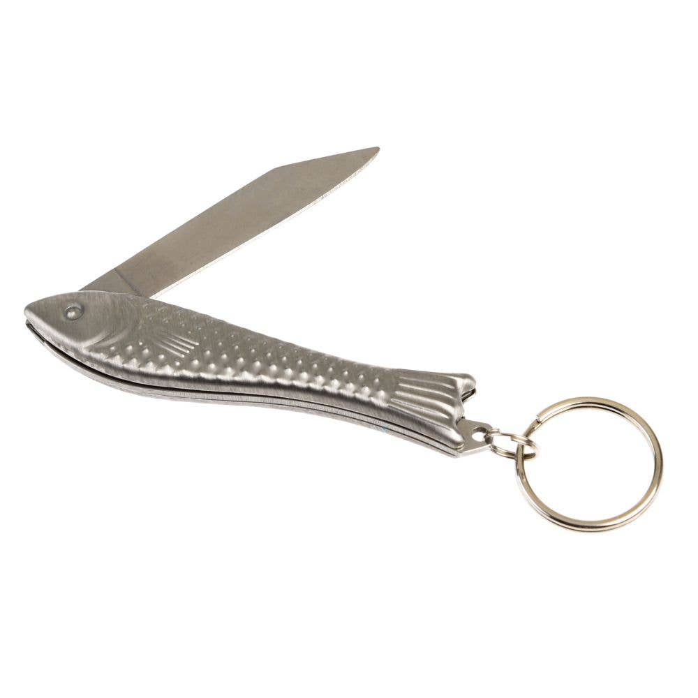 Bobangles - Wholesale Pocket knife/holder - Rex London Fish Pocket Knife Keyring2