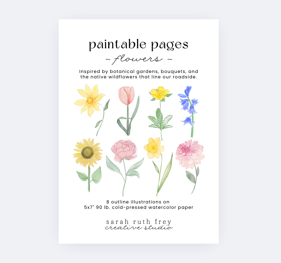 Sarah Ruth Frey - Wholesale DIY Craft Kit - Flowers Watercolor Kit4