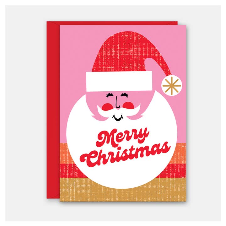 Jolly Santa Holiday & Christmas Card for wholesale by Rock Scissor Paper