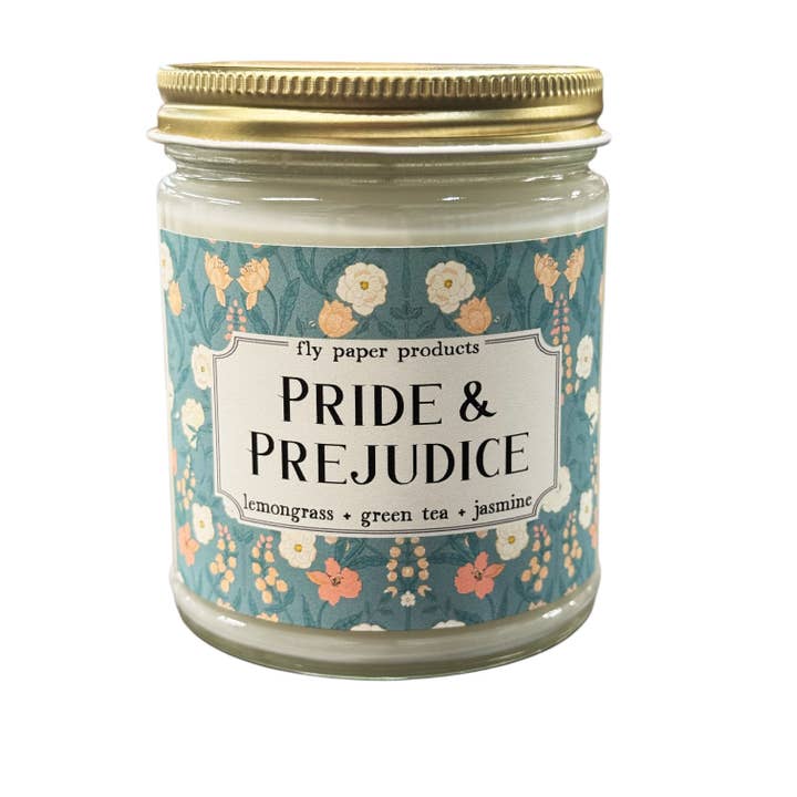 Pride and Prejudice Classic William Morris Collection Candle for wholesale by Fly Paper Products