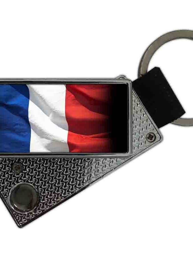 USB Lighter with France Keychain for wholesale by DB GROUP SRL