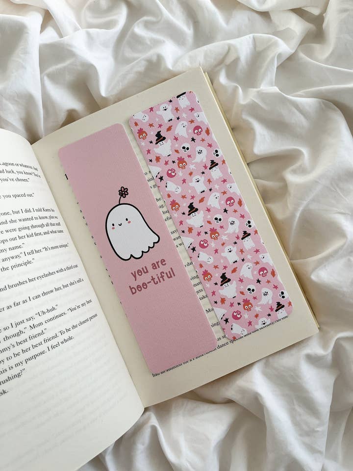You Are Boo-tiful Ghost Bookmark | Cute Ghoul Bookmark for wholesale by Fleurs on Sunday